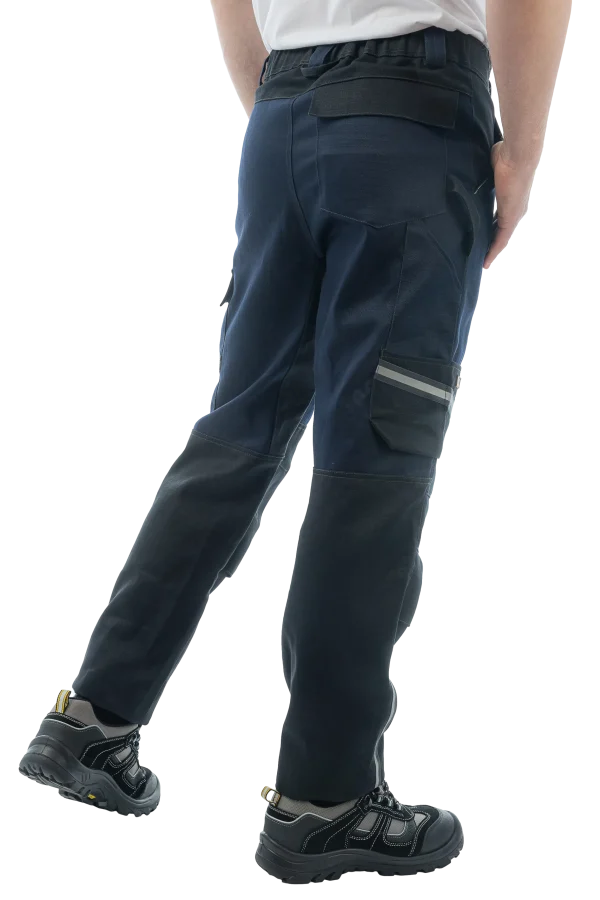 Брюки сварщика 1 класса Brodeks FS 38-01, т.синий/черный
