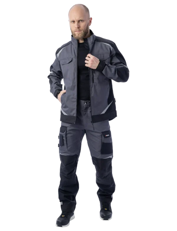 Летние брюки Brodeks KS 302, серый/черный