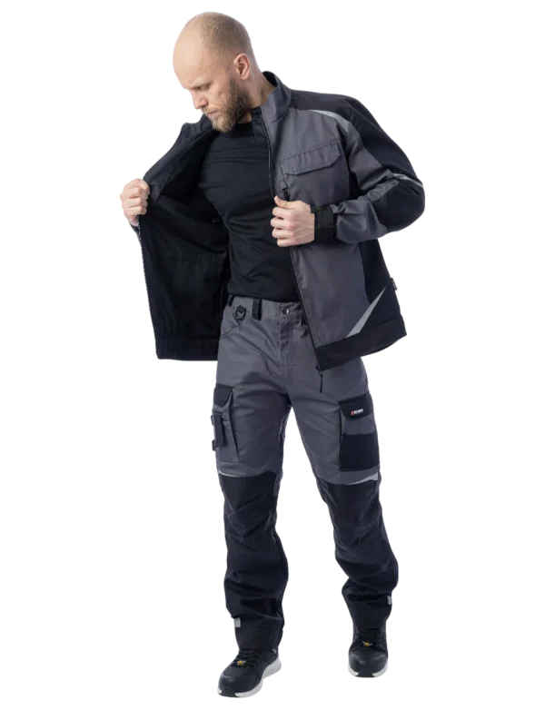 Летние брюки Brodeks KS 302, серый/черный