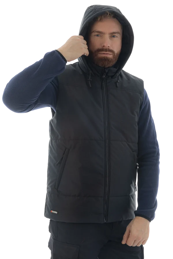 Утепленный жилет Brodeks KW 112, черный