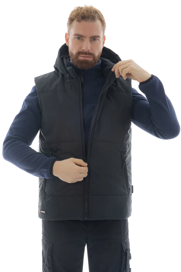 Утепленный жилет Brodeks KW 112, черный