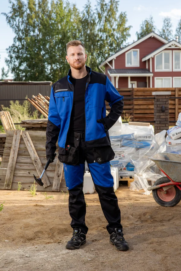 Летние брюки Brodeks KS 334, синий/черный