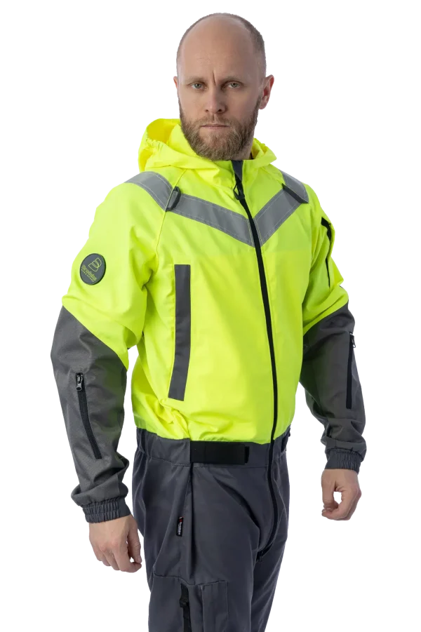 Летний комбинезон Brodeks KS 503, желтый/серый