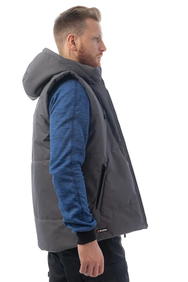 Утепленный жилет Brodeks KW 112, серый