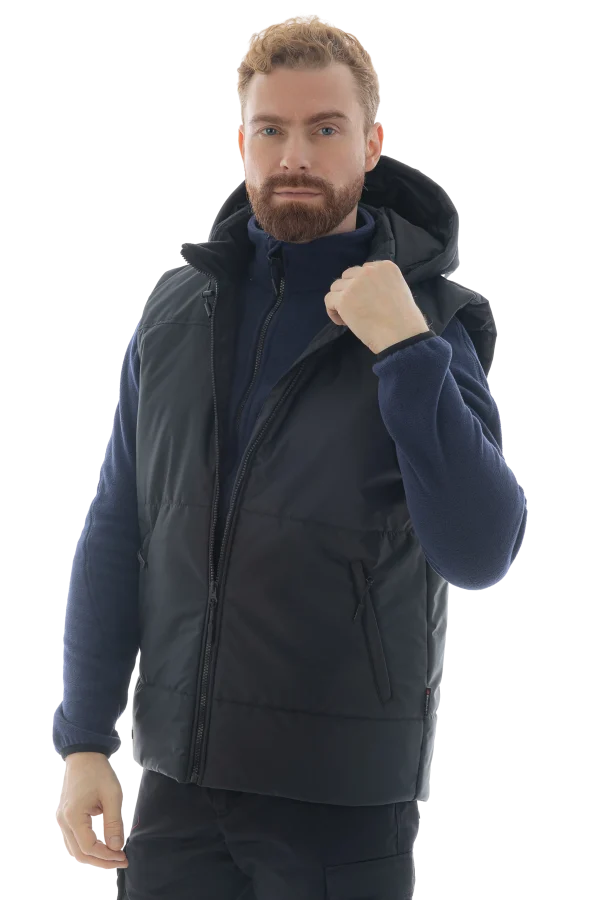 Утепленный жилет Brodeks KW 112, черный