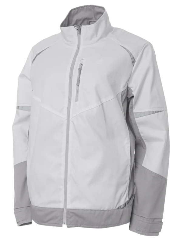 Женская летняя куртка Brodeks KS 228, белый/серый