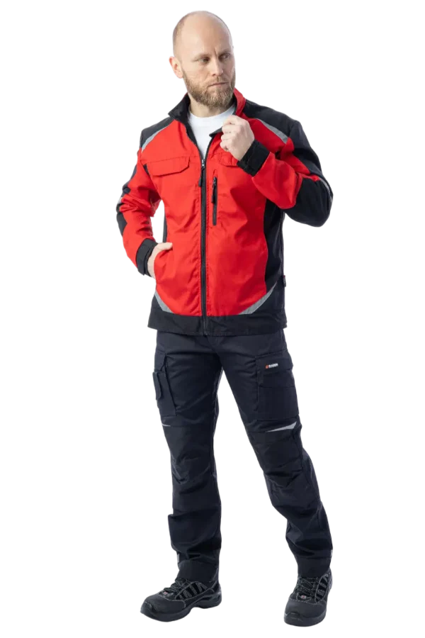 Летняя куртка Brodeks KS 202, красный/черный