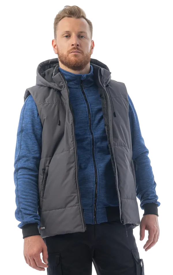 Утепленный жилет Brodeks KW 112, серый