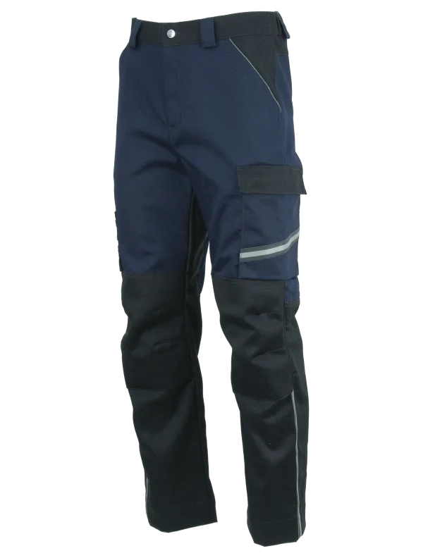 Брюки сварщика 1 класса Brodeks FS 38-01, т.синий/черный