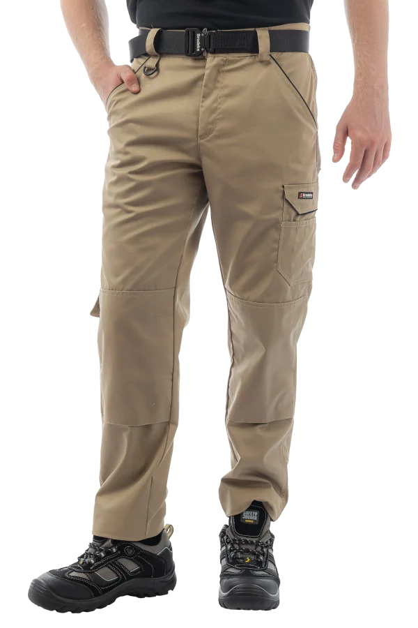 Летние брюки Brodeks KS 301, бежевый