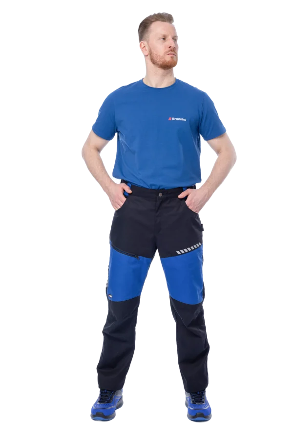 Летние брюки Brodeks KS 334, синий/черный