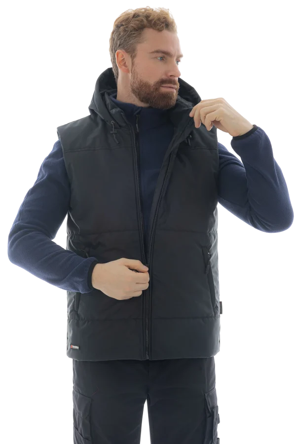 Утепленный жилет Brodeks KW 112, черный