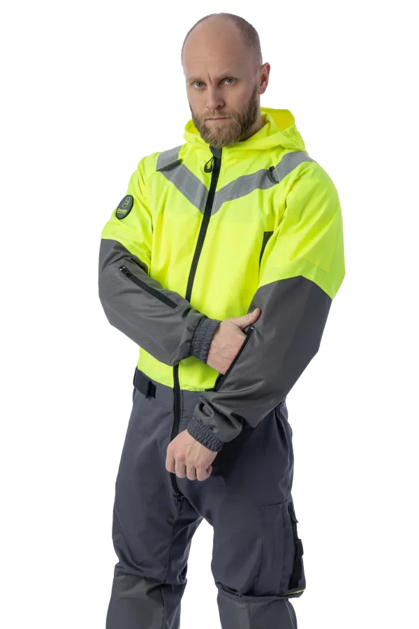 Летний комбинезон Brodeks KS 503, желтый/серый