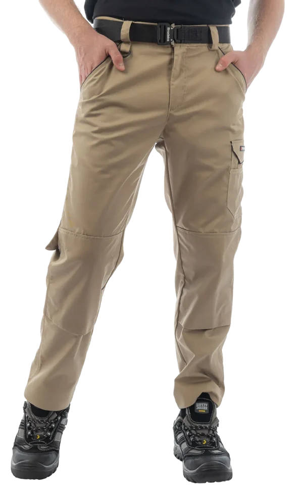 Летние брюки Brodeks KS 301, бежевый