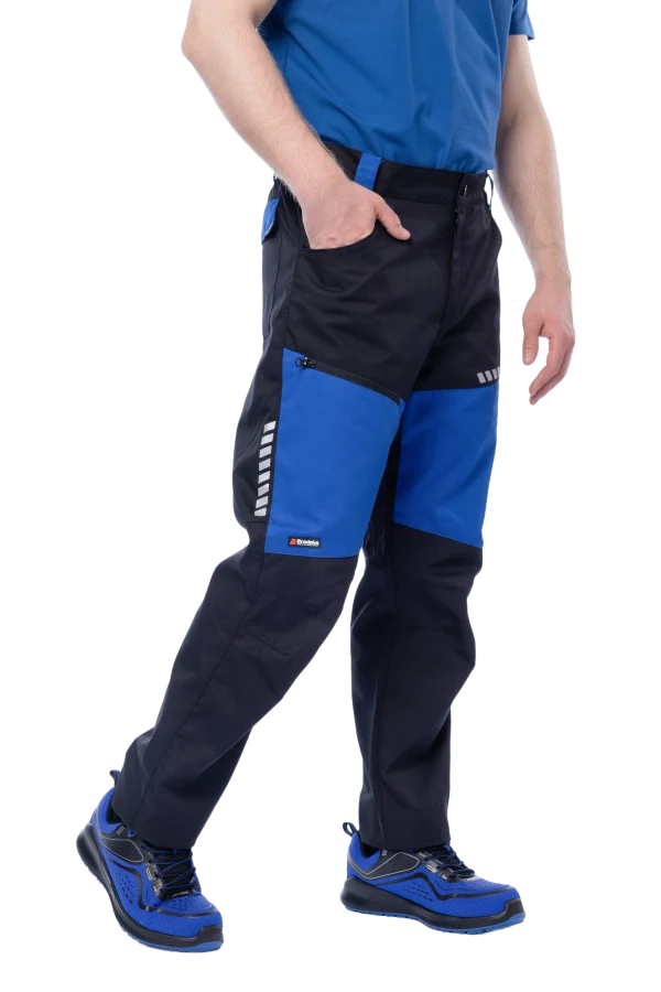 Летние брюки Brodeks KS 334, синий/черный