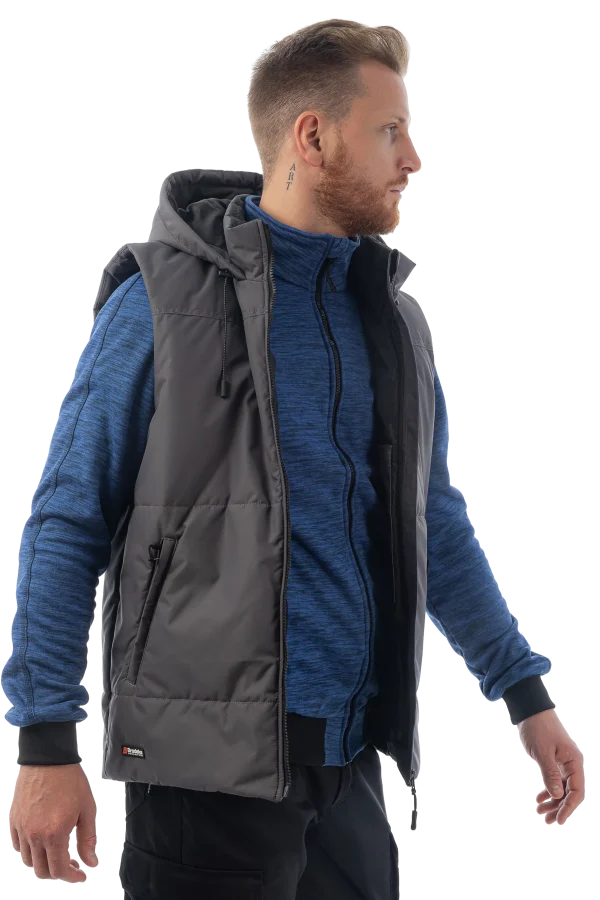 Утепленный жилет Brodeks KW 112, серый