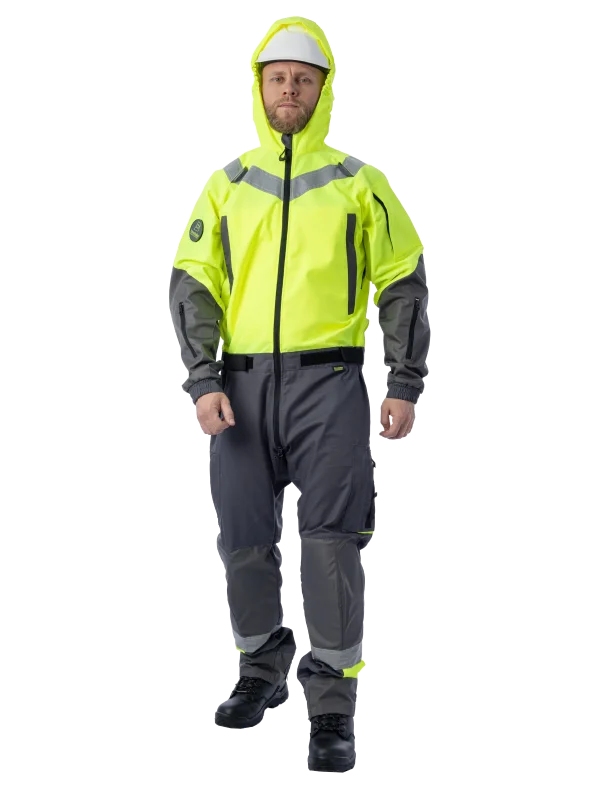 Летний комбинезон Brodeks KS 503, желтый/серый