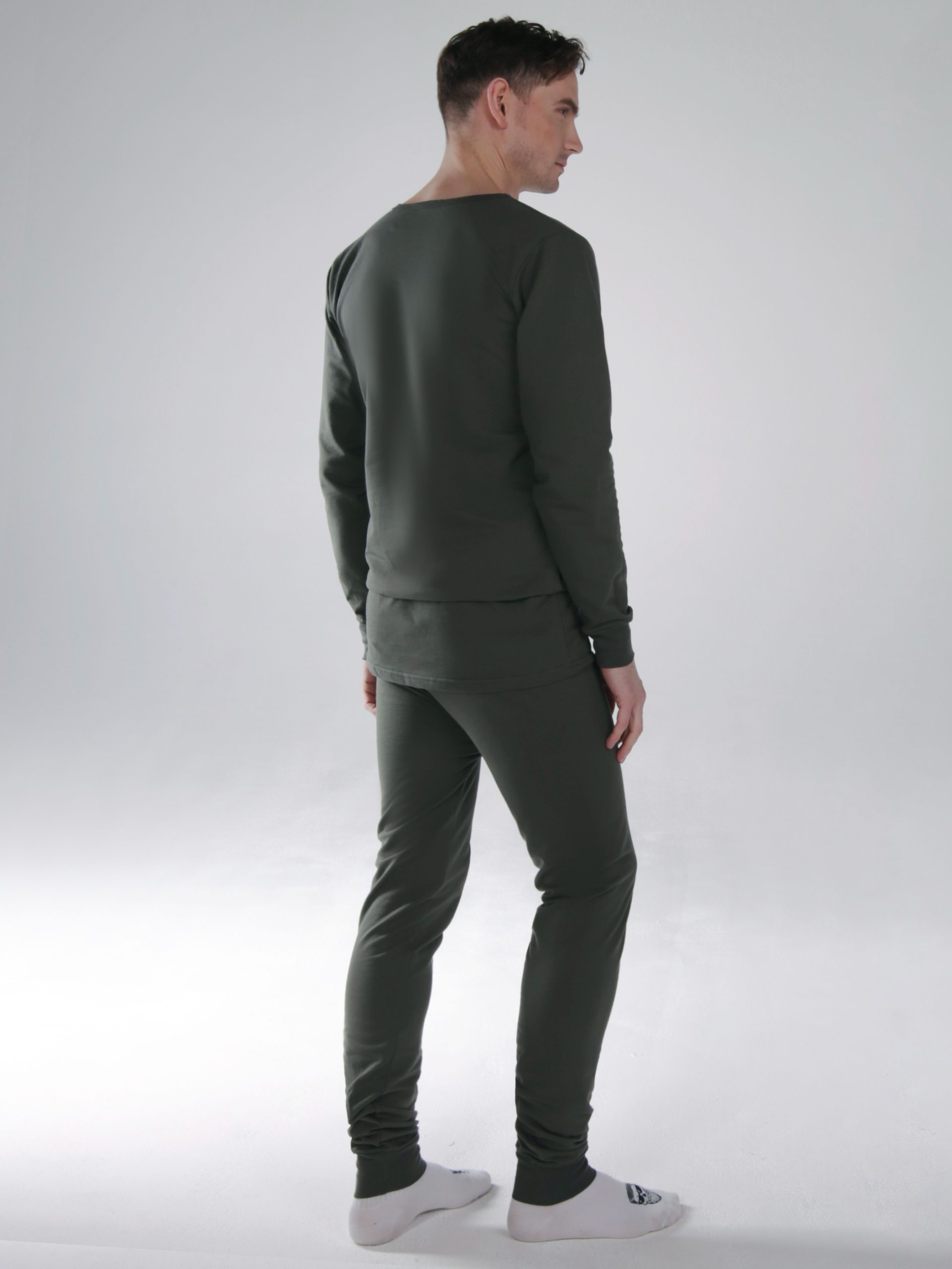 Белье трикотажное (тк.Трикотаж,160), термобелье оливковый