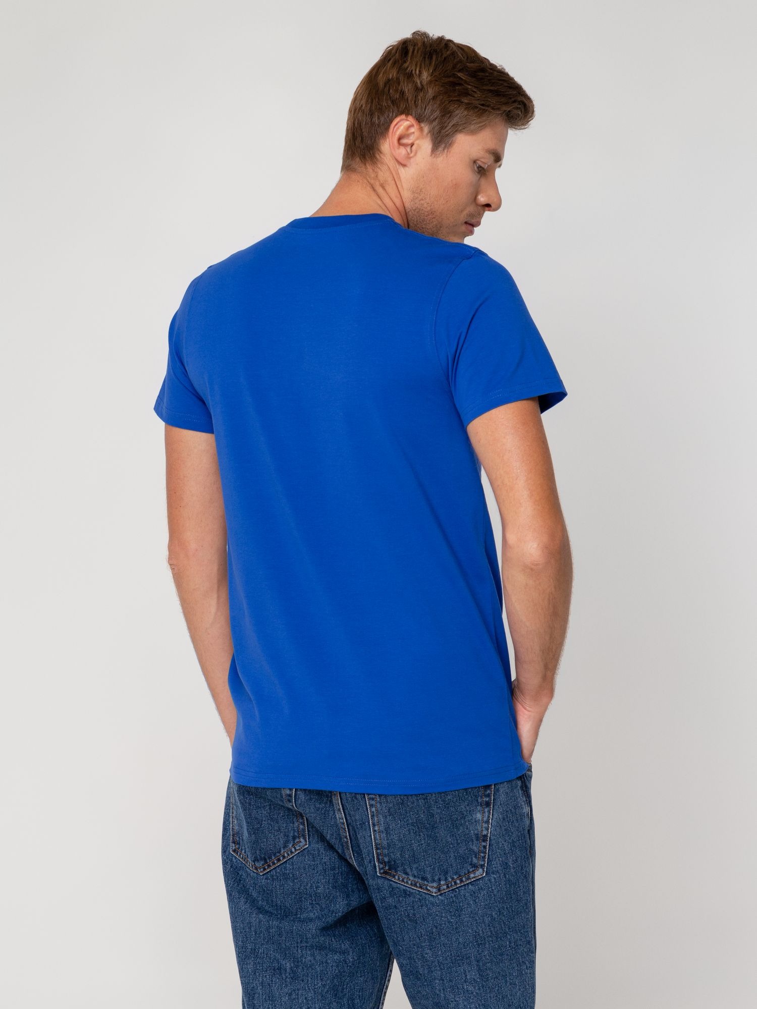 Футболка мужская T-bolka Stretch, ярко-синий
