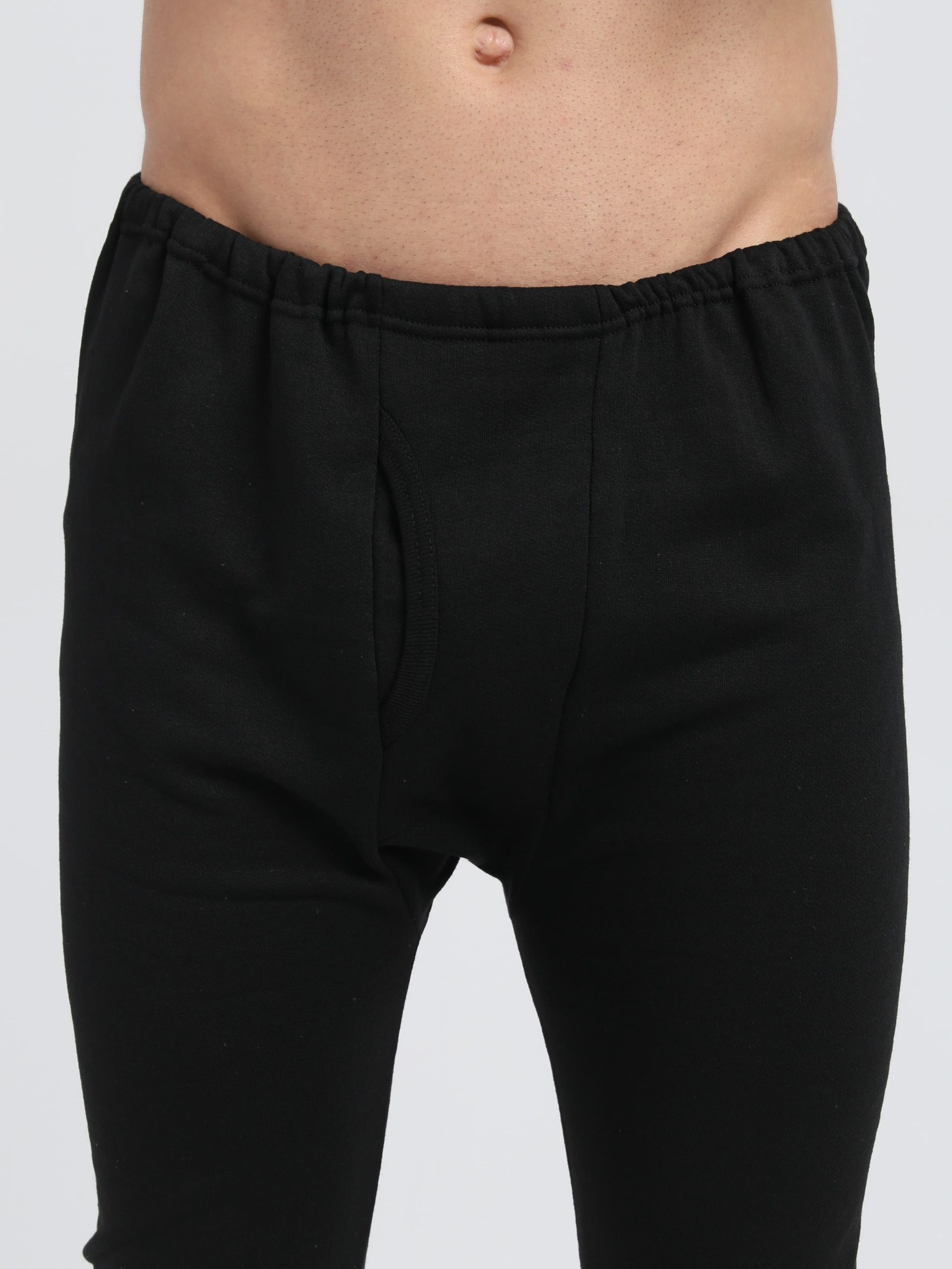 Белье трикотажное (термобелье) с начесом (тк.Трикотаж,205), черный