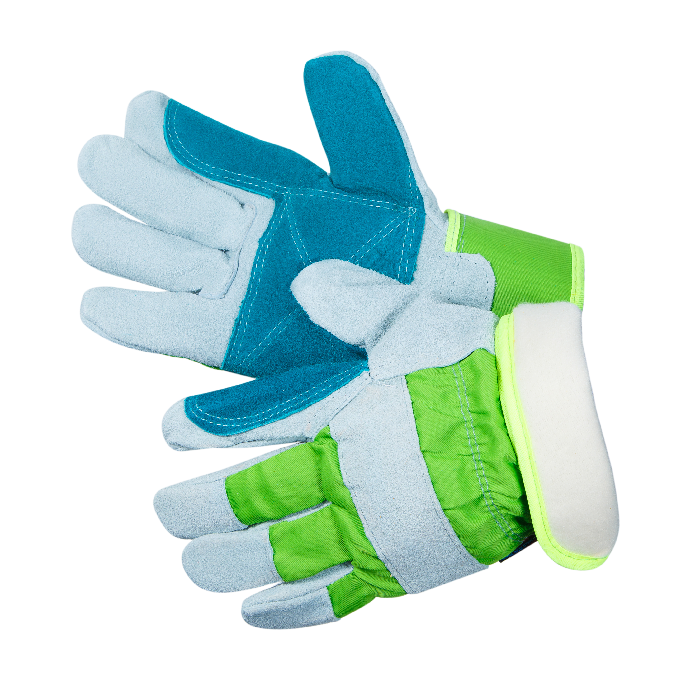 Docker Zima Перчатки утепленные комбинированные из спилка c усиленной ладонью